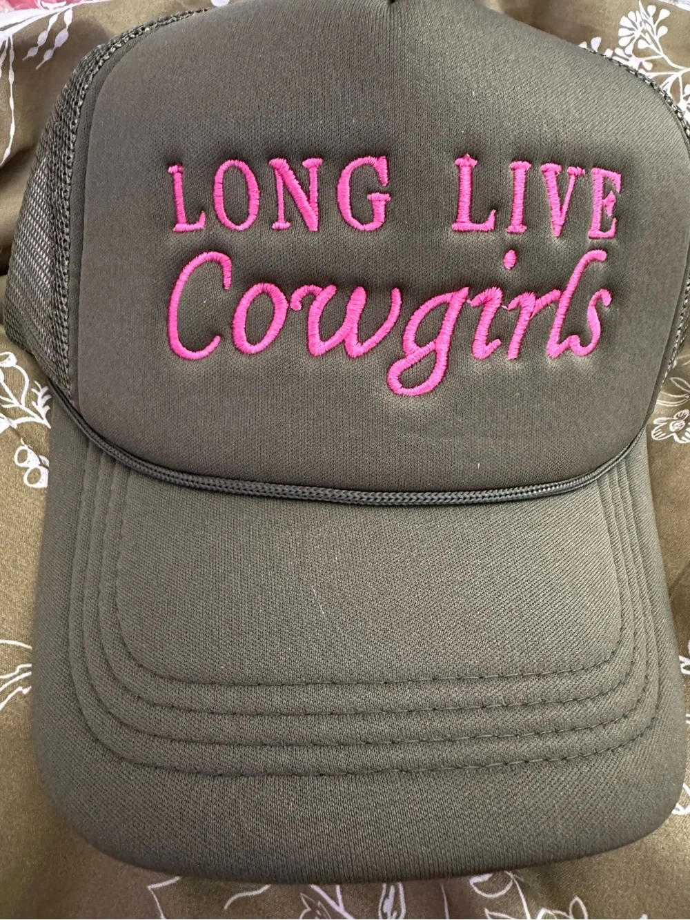 Trucker Hat with Pink 